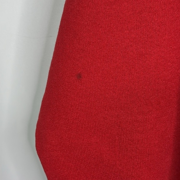 Vintage Fruit Of The Loom Red Blank Raglan Sleeve Crewneck Sweatshirt Medium - Picture 10 of 10